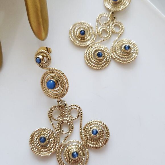 New! Zara's Night Out Spiral Stone Earrings - Picture 10 of 16